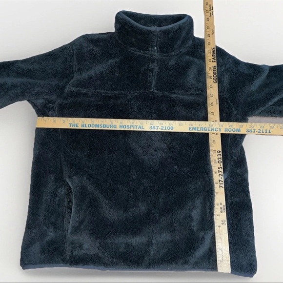 Eddie Bauer Fleece Soft Jacket Light Size Large Gray Fluffy Coat Mens Pullover - Picture 3 of 10